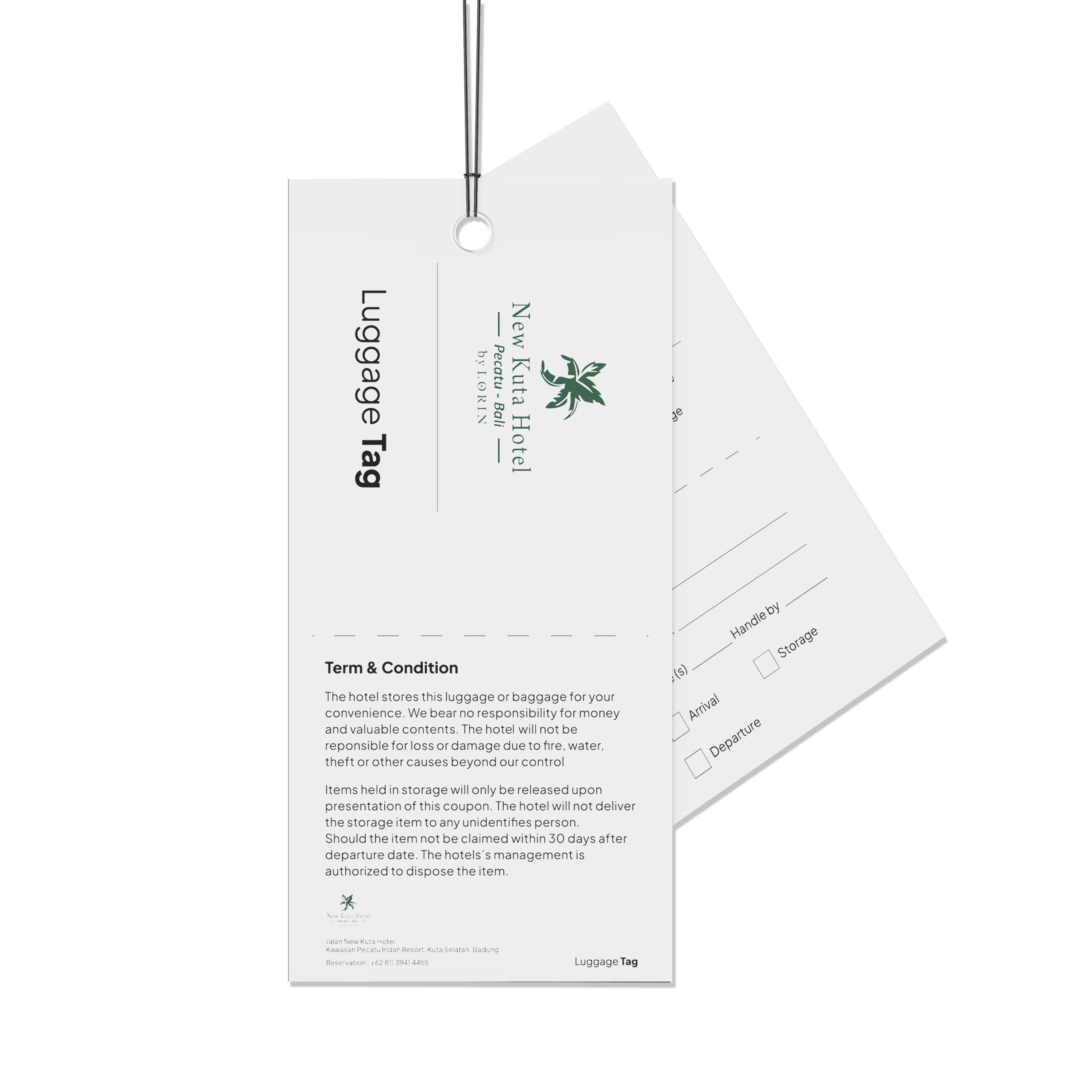 Lunggage TagMockup